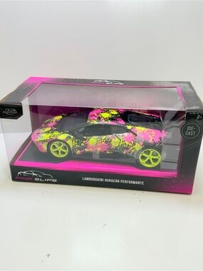 Jada Pink Slips Lamborghini Huracán Performante Die-Cast - Neon Pink & Yellow